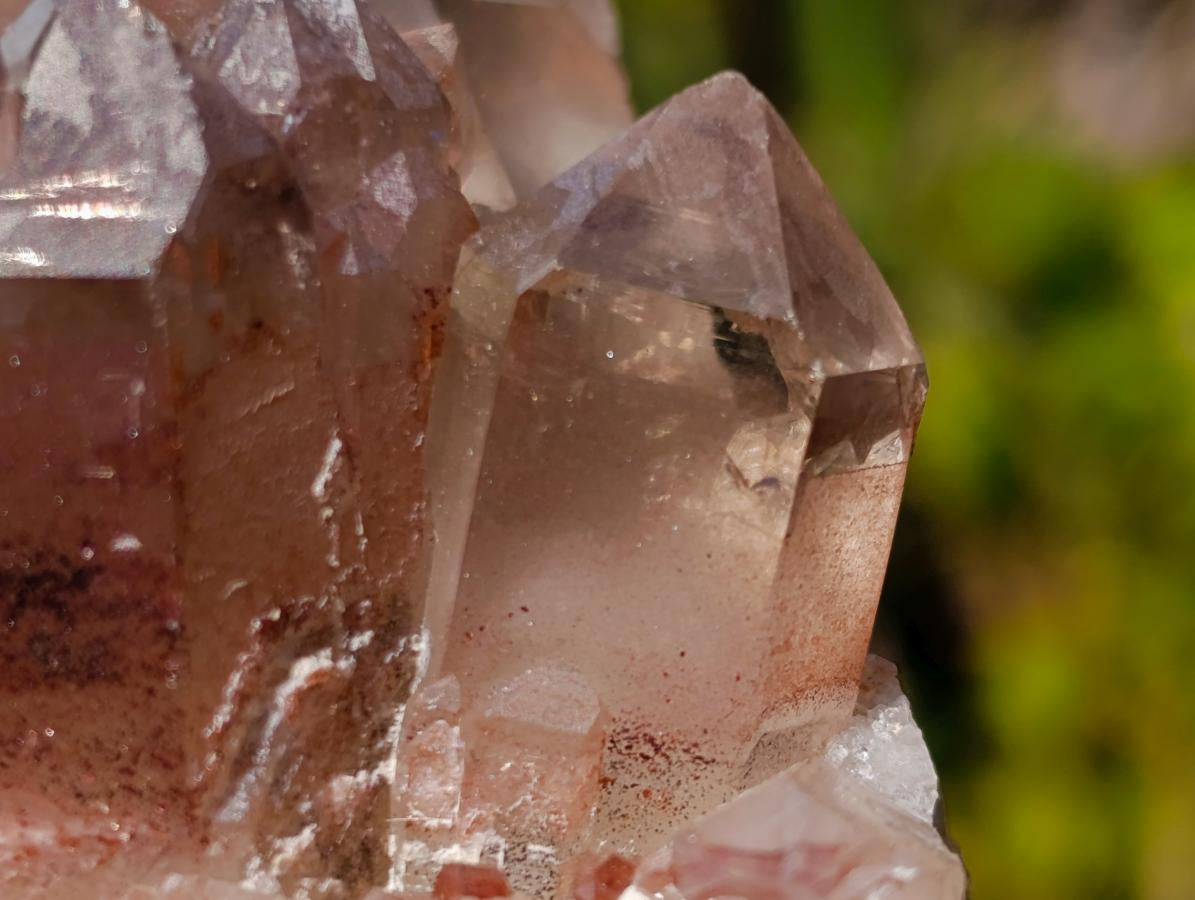 Natural Red Hematoid Quartz Crystals x 6 From Karoi, Zimbabwe