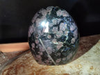 Polished "Water Sapphire" Standing Display Pieces with Sillimanite x 3 From Ambatofinandrahana, Madagascar