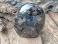 Polished "Water Sapphire" Standing Display Pieces with Sillimanite x 3 From Ambatofinandrahana, Madagascar