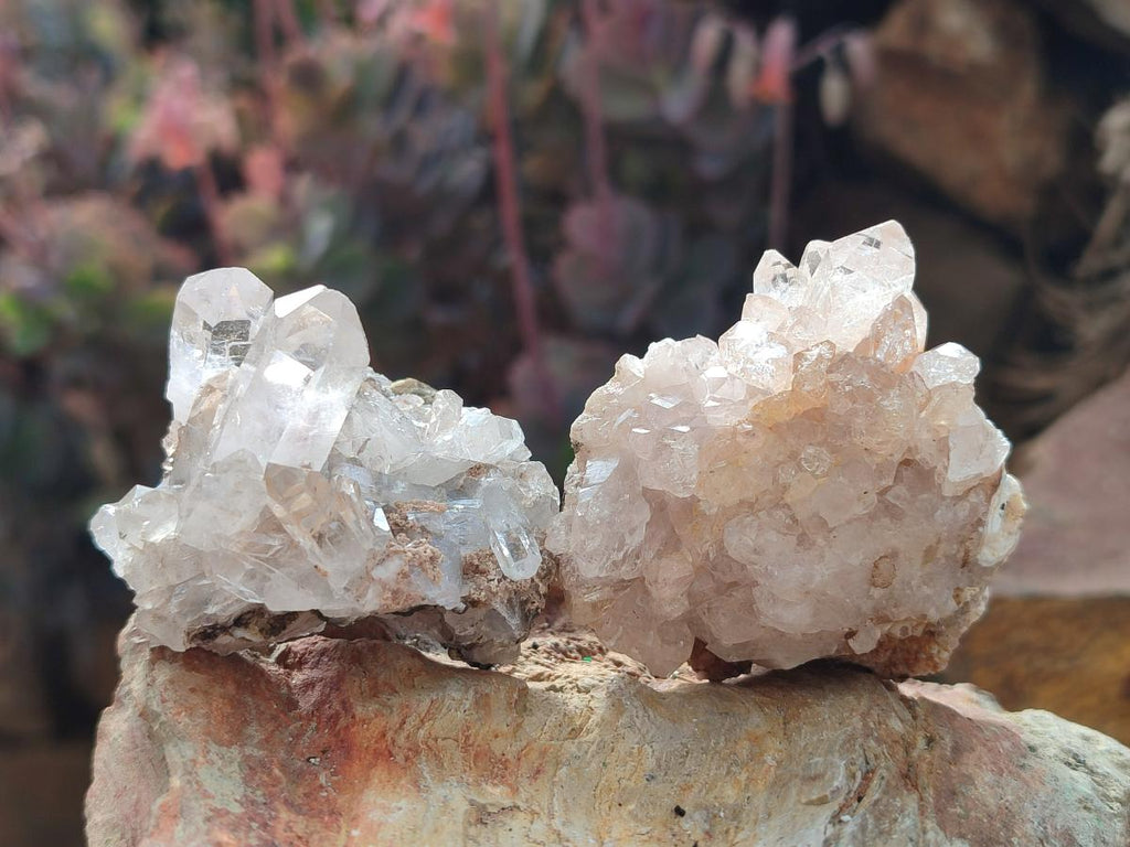 Natural Smokey and Amethyst Brandberg Quartz Crystals and Clusters x 20 From Brandberg, Namibia