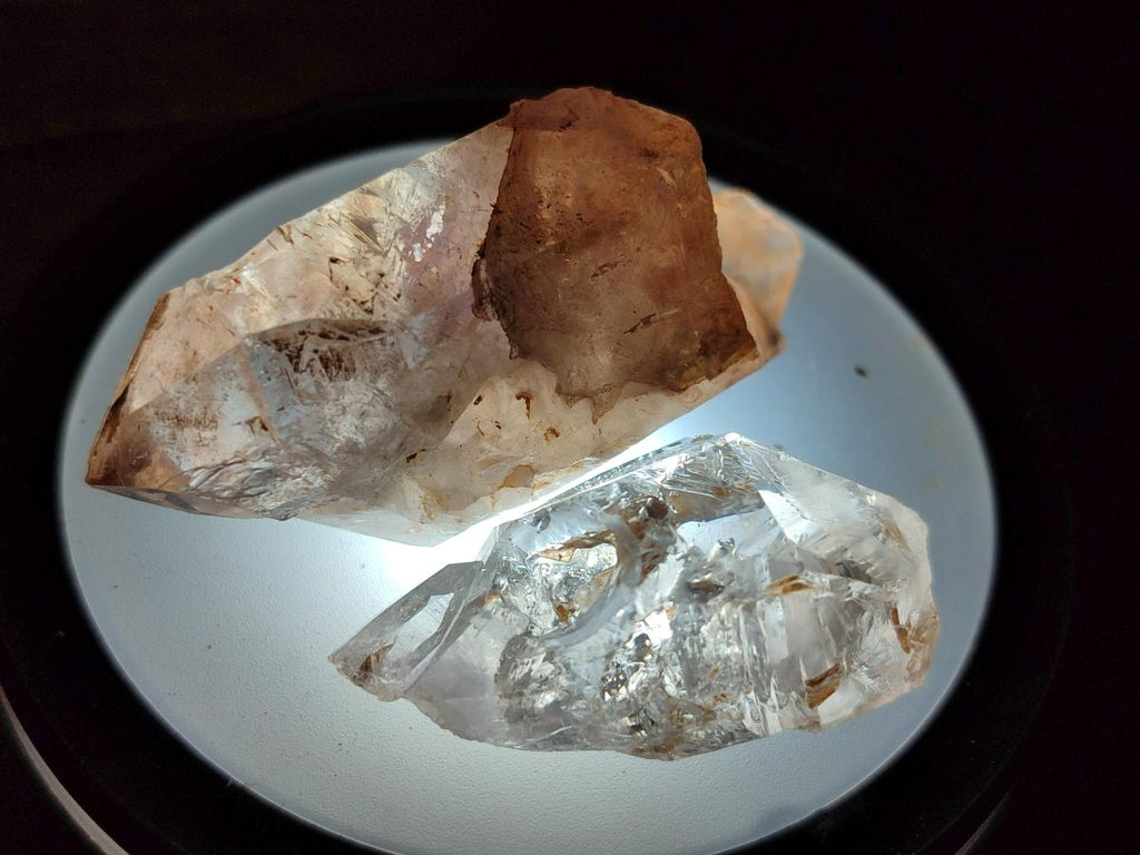 Natural Smokey and Amethyst Brandberg Quartz Crystals and Clusters x 20 From Brandberg, Namibia