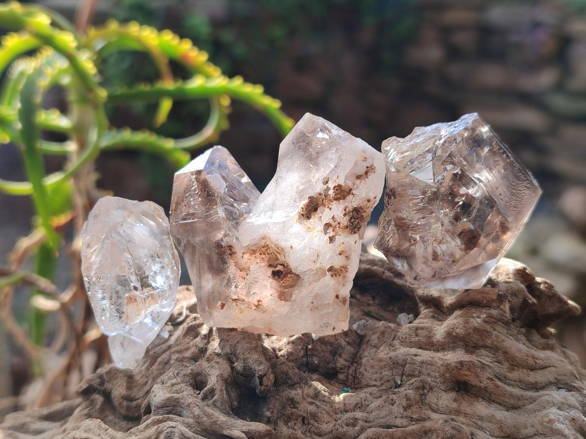 Natural Smokey and Amethyst Brandberg Quartz Crystals and Clusters x 20 From Brandberg, Namibia