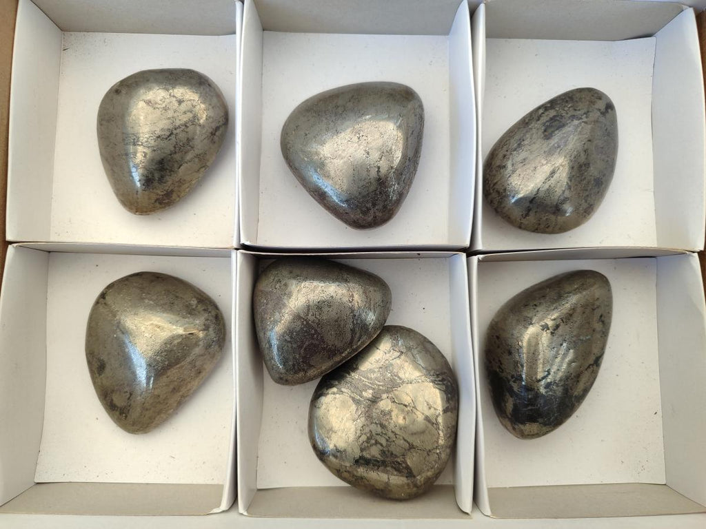 Polished Basalt Pharaoh Stone Free Forms x 7 From Iron Duke Mine, Zimbabwe