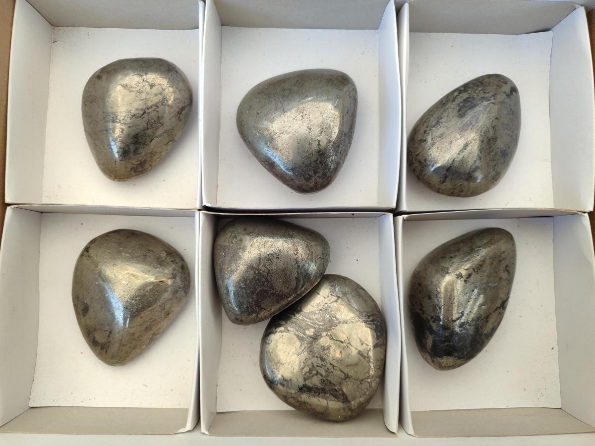 Polished Basalt Pharaoh Stone Free Forms x 7 From Iron Duke Mine, Zimbabwe