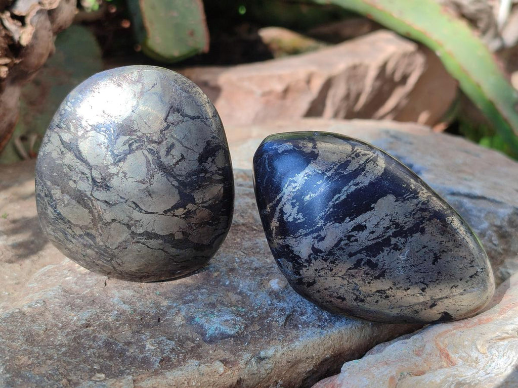 Polished Basalt Pharaoh Stone Free Forms x 7 From Iron Duke Mine, Zimbabwe