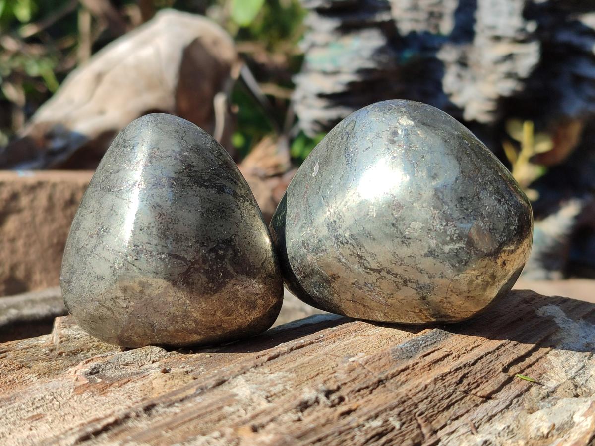 Polished Basalt Pharaoh Stone Free Forms x 7 From Iron Duke Mine, Zimbabwe