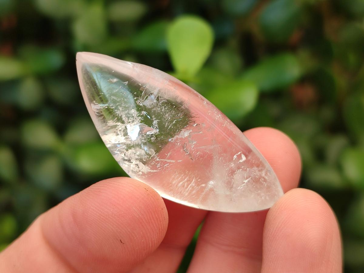 Polished Rock Crystal Quartz "Angel Tears" Free Forms x 35 From Madagascar