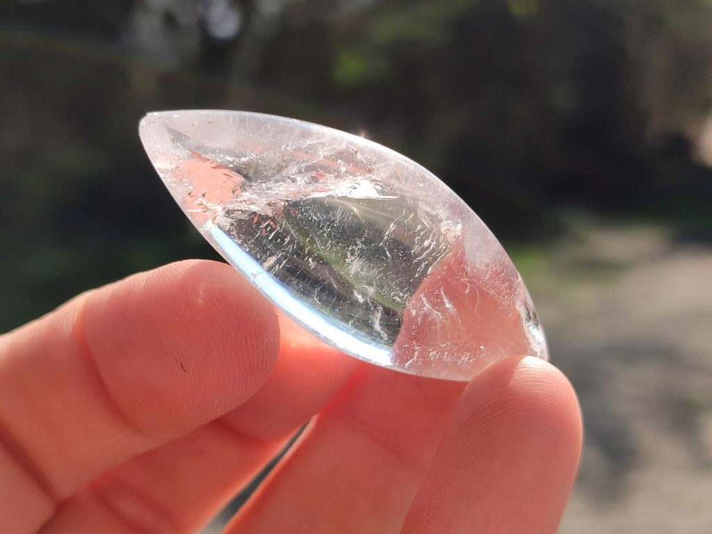 Polished Rock Crystal Quartz "Angel Tears" Free Forms x 35 From Madagascar