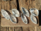 Polished Rock Crystal Quartz "Angel Tears" Free Forms x 35 From Madagascar