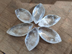Polished Rock Crystal Quartz "Angel Tears" Free Forms x 35 From Madagascar
