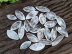 Polished Rock Crystal Quartz "Angel Tears" Free Forms x 35 From Madagascar