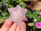 Hand Made Gemmy Rose Quartz Merkabahs x 5 From Madagascar