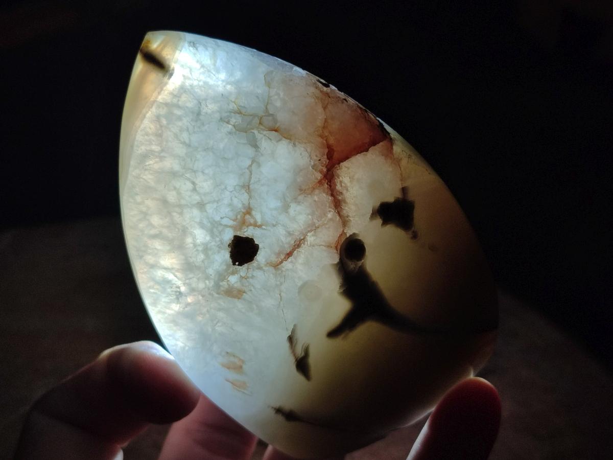 Polished and Natural Mix of Banded Agate Pieces x 4 From Madagascar