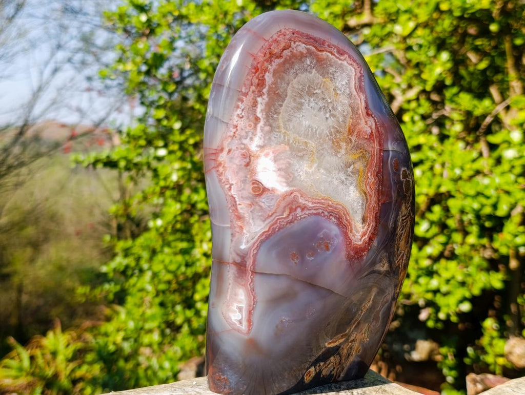 Polished Large Shashe River Agate Standing Display Piece x 1 From Shashe River, Zimbabwe
