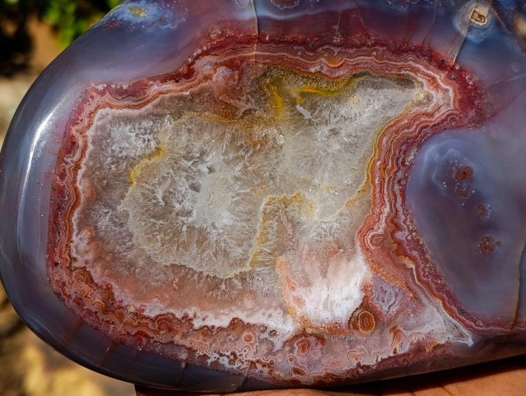 Polished Large Shashe River Agate Standing Display Piece x 1 From Shashe River, Zimbabwe
