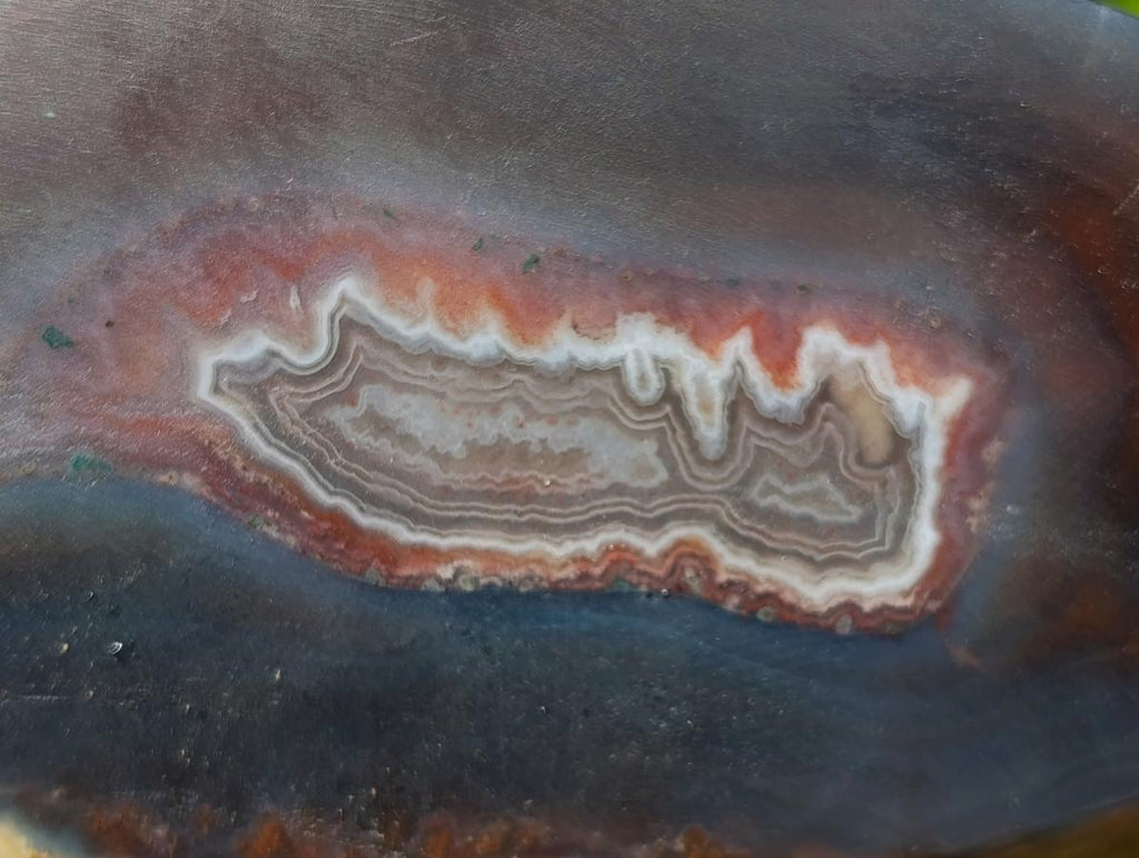 Polished Large Shashe River Agate Standing Display Piece x 1 From Shashe River, Zimbabwe