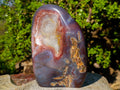 Polished Large Shashe River Agate Standing Display Piece x 1 From Shashe River, Zimbabwe