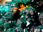 Natural Dioptase Specimens on Dolomite x 3 From Mashamba East Mine, Congo