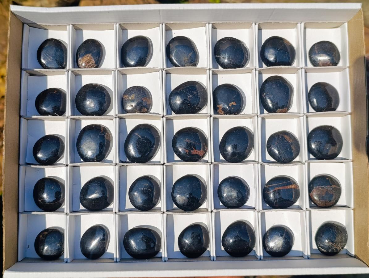Polished Mini Black Tourmaline Jewellery Size Free Forms x 35 From Madagascar