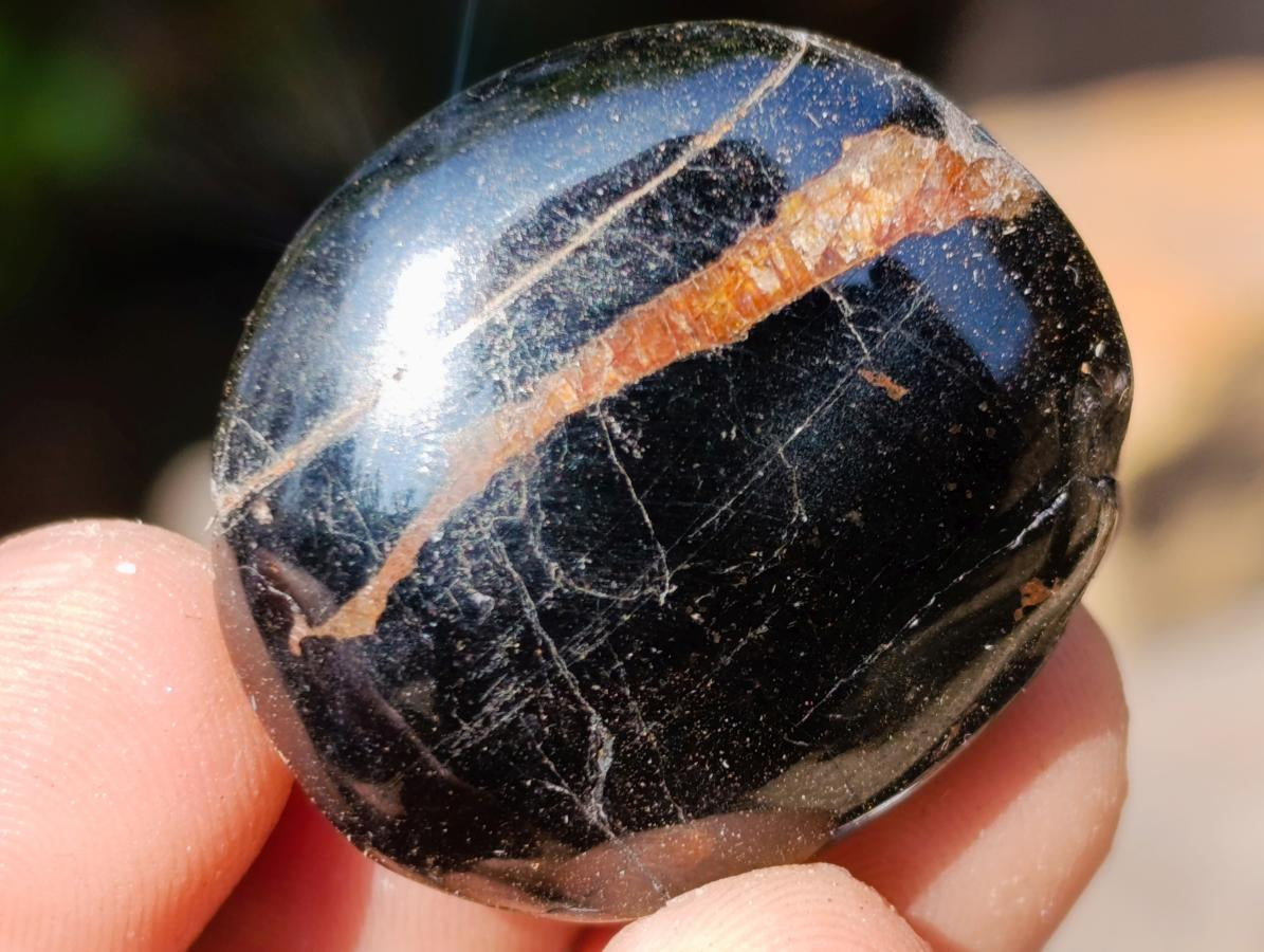 Polished Mini Black Tourmaline Jewellery Size Free Forms x 35 From Madagascar