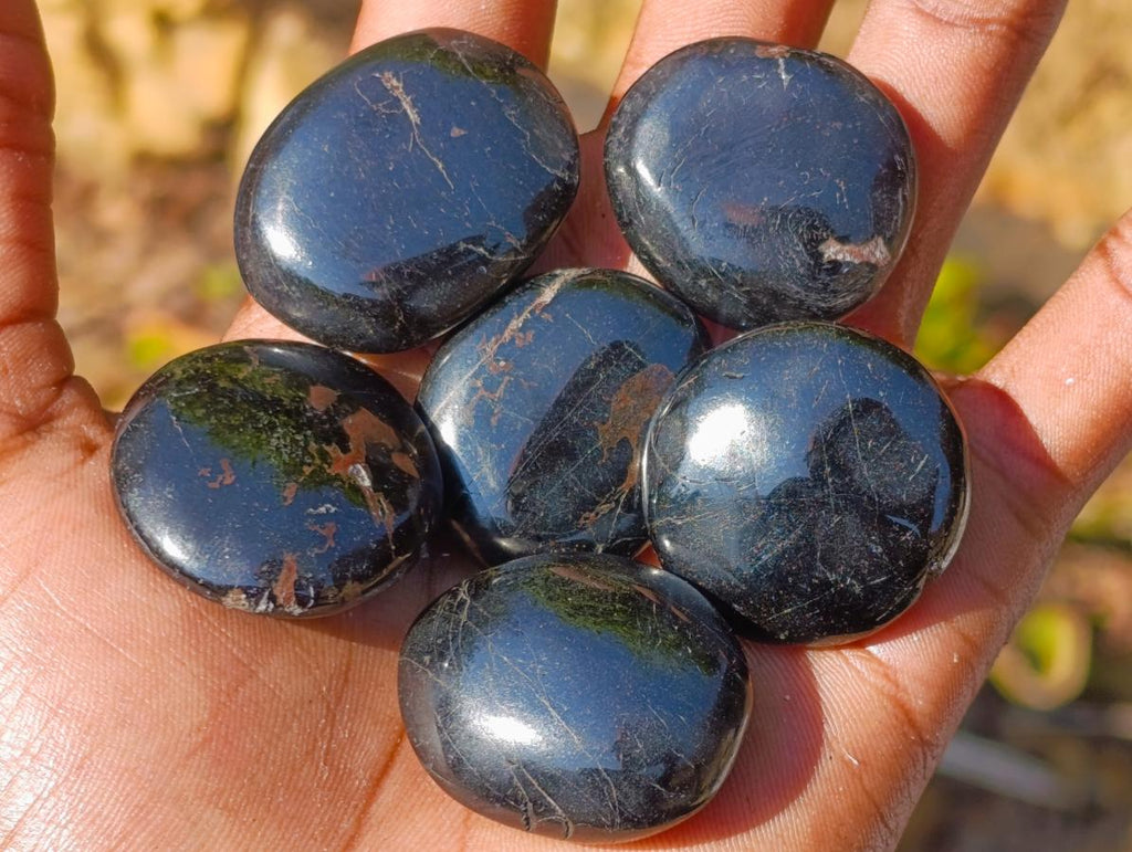 Polished Mini Black Tourmaline Jewellery Size Free Forms x 35 From Madagascar