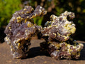 Natural Smokey Fluorite Specimens with Yellow Muscovite Mica x 12 From Erongo, Namibia