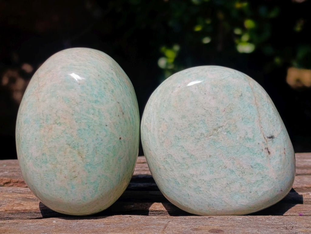 Polished Amazonite Free Forms x 14 From Zimbabwe