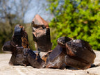 Natural Smokey Quartz Clusters with Associated Minerals x 26 From Erongo, Namibia