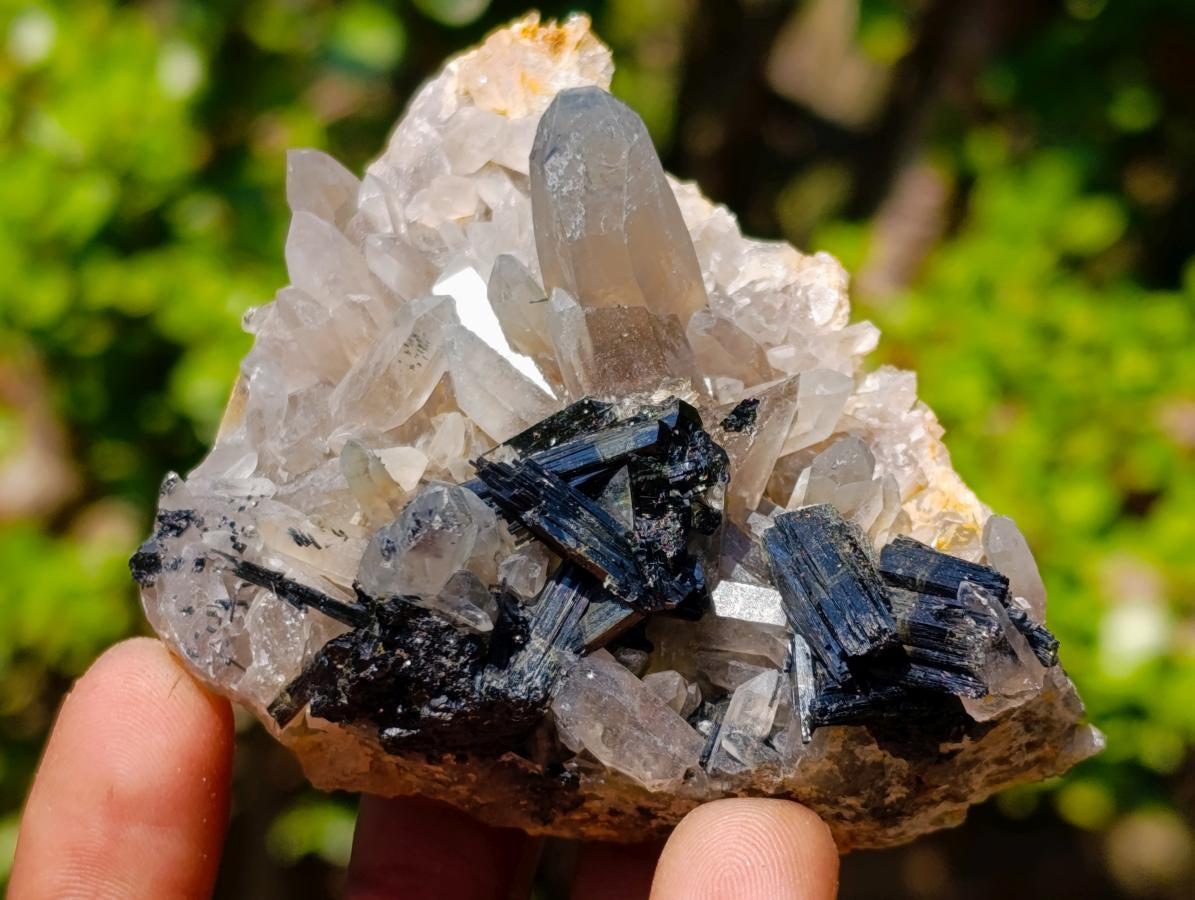 Natural Smokey Quartz Clusters with Associated Minerals x 26 From Erongo, Namibia
