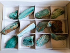 Polished One Side Great Dyke Mtorolite Chrysoprase Slices x 12 From Great Dyke Mountain Range, Zimbabwe