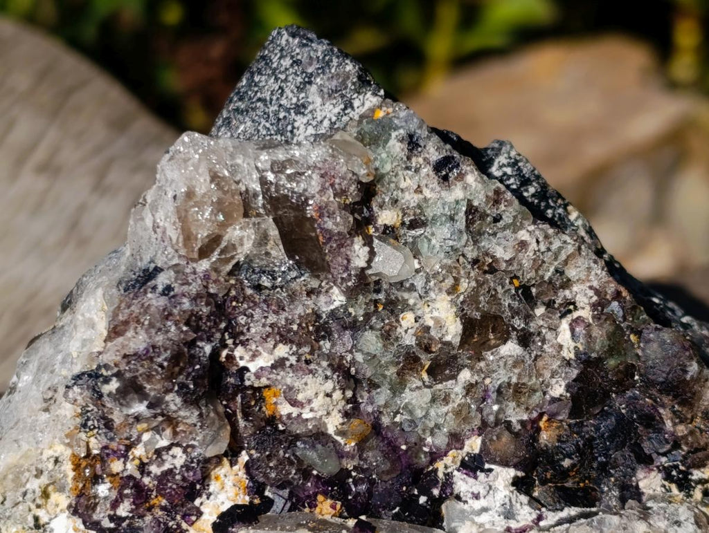 Natural Smokey Quartz Specimens with Associated Minerals x 2 From Erongo, Namibia