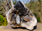 Natural Smokey Quartz Specimens with Associated Minerals x 2 From Erongo, Namibia
