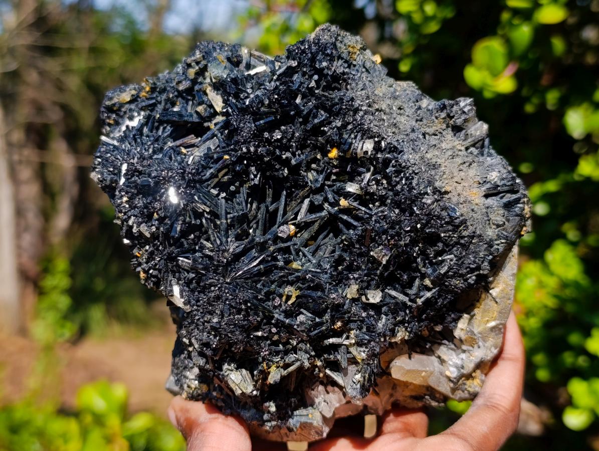 Natural Smokey Quartz Specimens with Associated Minerals x 2 From Erongo, Namibia