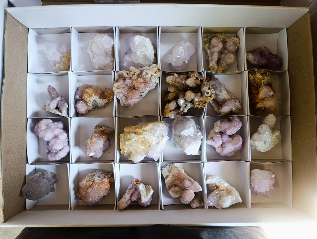 Natural Mix of Spirit Quartz Clusters x 24 From Boekenhouthoek, South Africa