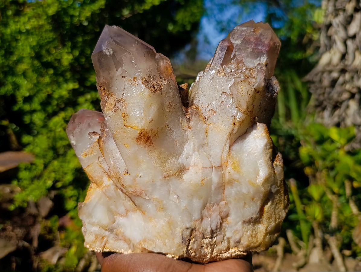 Natural Large Red Hematoid Quartz Cluster x 1 From Karoi, Zimbabwe