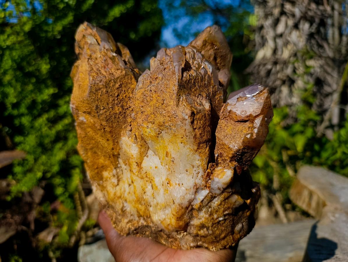 Natural Large Red Hematoid Quartz Cluster x 1 From Karoi, Zimbabwe