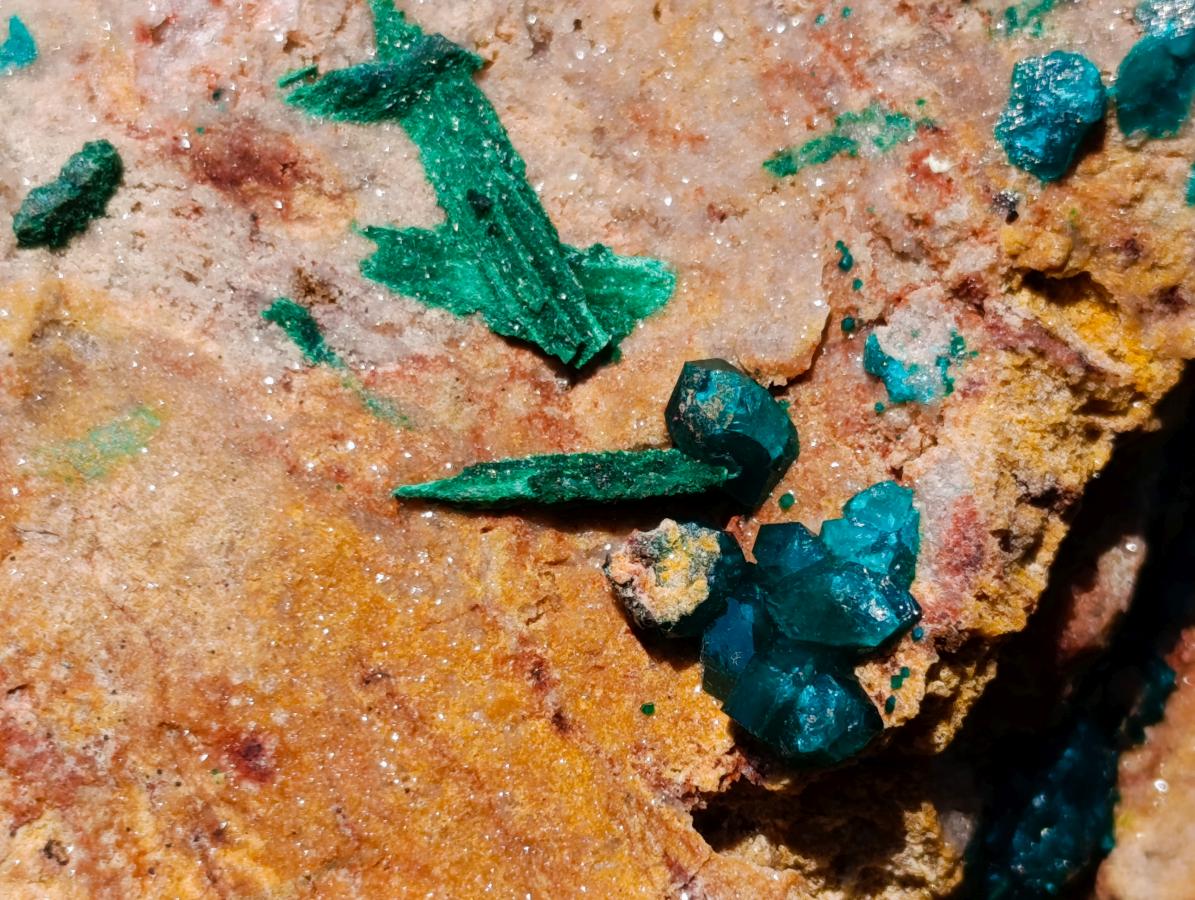 Natural `Large Cabinet Size Dioptase Specimen on Dolomite x 1 From Mashamba East Mine, Congo