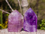 Polished Window Amethyst Crystal x 12 From Akansobe, Madagascar