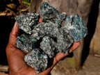 Natural Emerald Mica 'Mutokolite' Cobbed Specimens x 18 From Mutoko, Zimbabwe