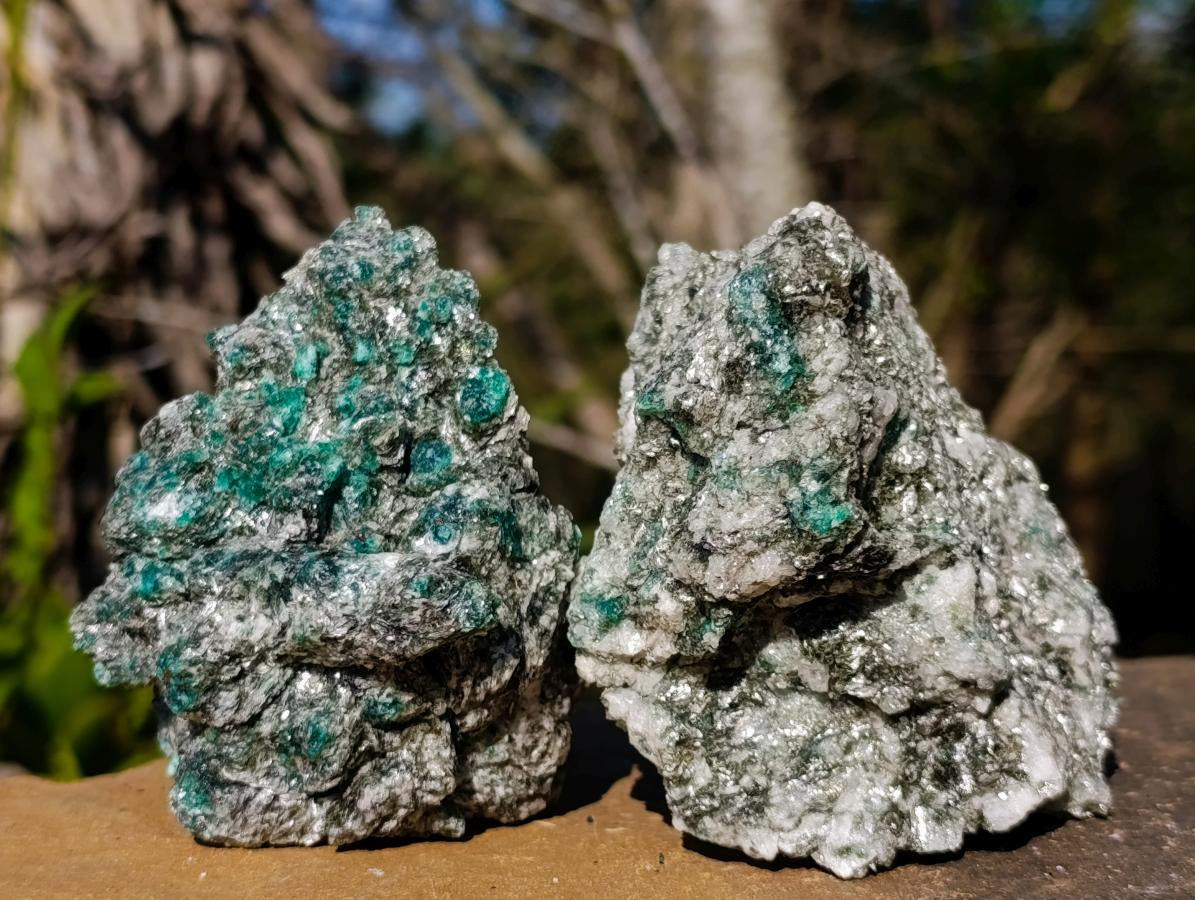 Natural Emerald Mica 'Mutokolite' Cobbed Specimens x 18 From Mutoko, Zimbabwe