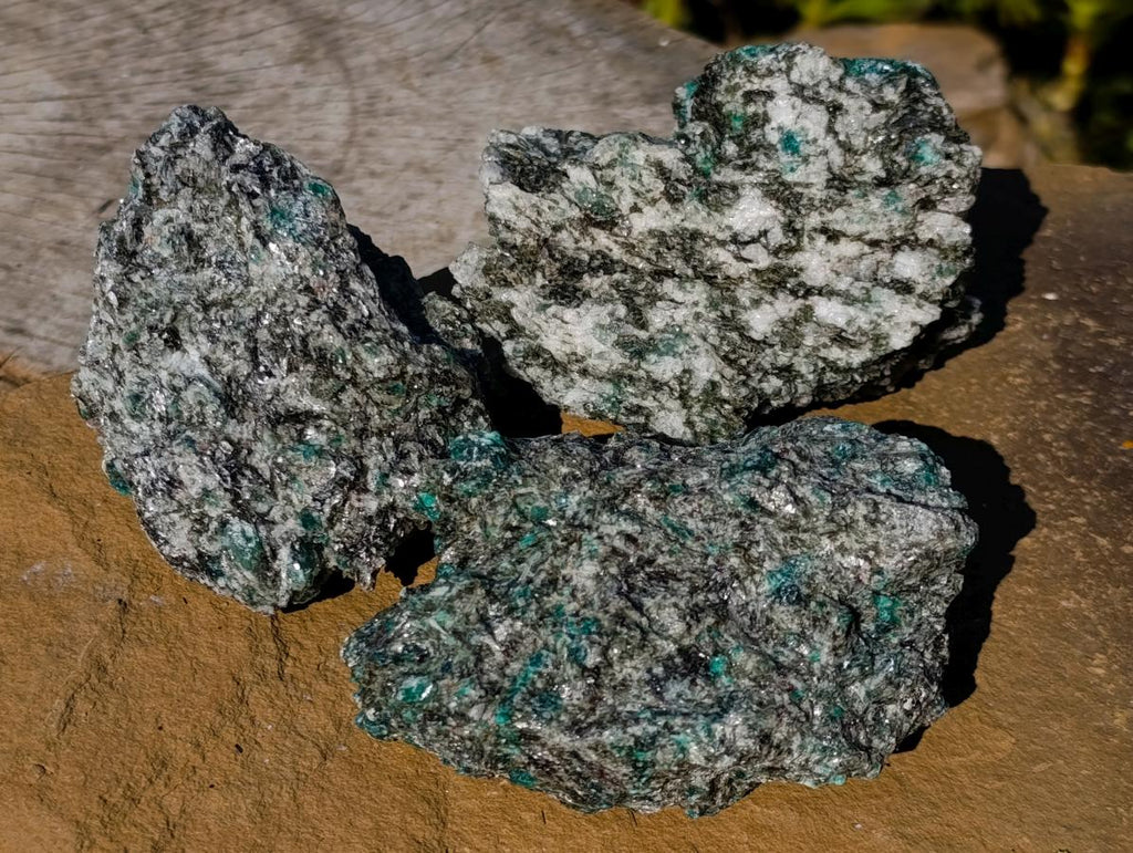 Natural Emerald Mica 'Mutokolite' Cobbed Specimens x 18 From Mutoko, Zimbabwe