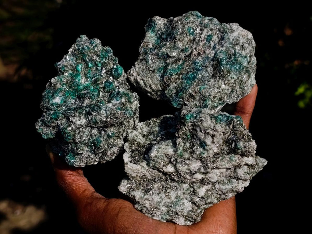 Natural Emerald Mica 'Mutokolite' Cobbed Specimens x 18 From Mutoko, Zimbabwe