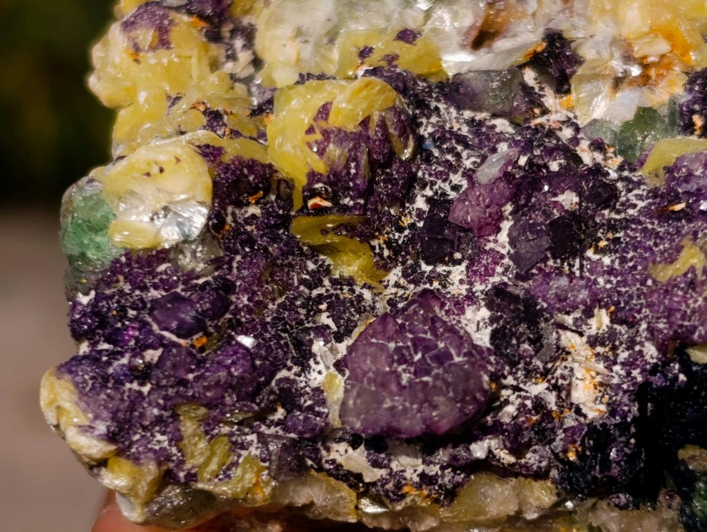 Natural Smokey Fluorite Specimens with Associated Minerals x 6 From Erongo, Namibia