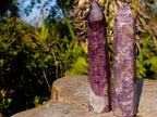 Polished Lepidolite Display Crystals x 3 From Ambatondrazaka, Madagascar