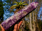 Polished Lepidolite Display Crystals x 3 From Ambatondrazaka, Madagascar