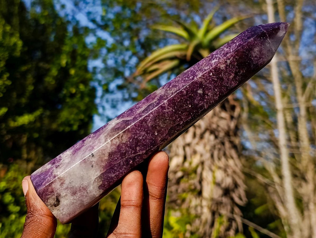 Polished Lepidolite Display Crystals x 3 From Ambatondrazaka, Madagascar