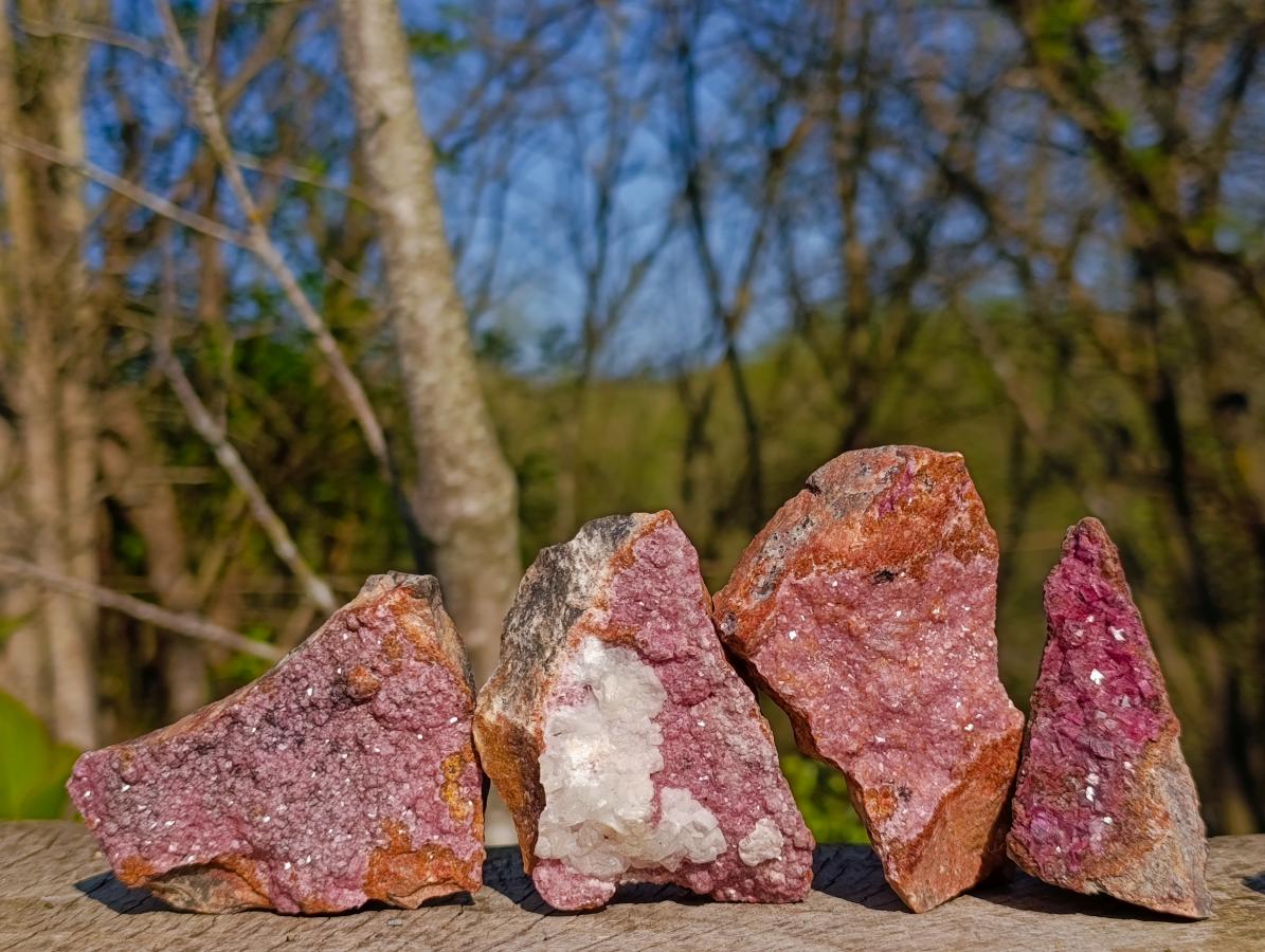 Natural Salrose Cobaltoan Dolomite Specimens x 12 From Kakanda, Congo