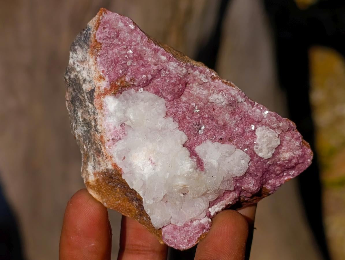 Natural Salrose Cobaltoan Dolomite Specimens x 12 From Kakanda, Congo