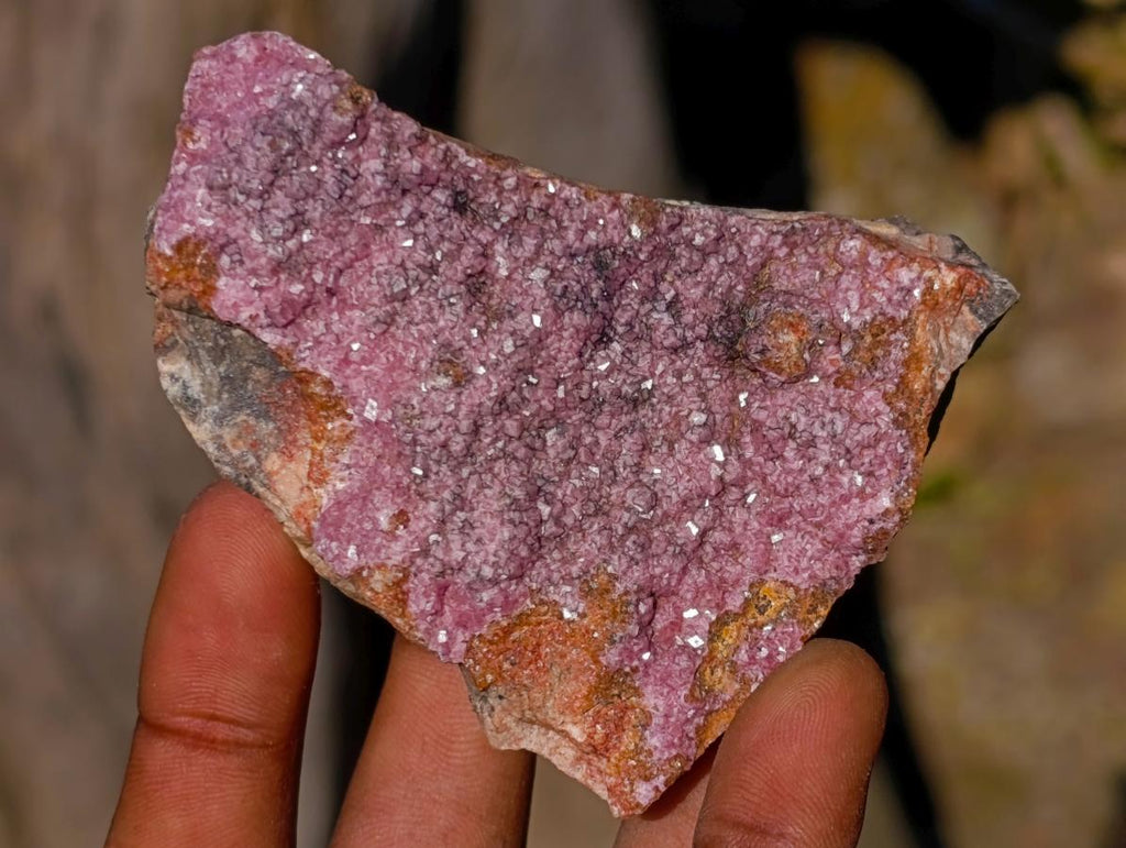 Natural Salrose Cobaltoan Dolomite Specimens x 12 From Kakanda, Congo