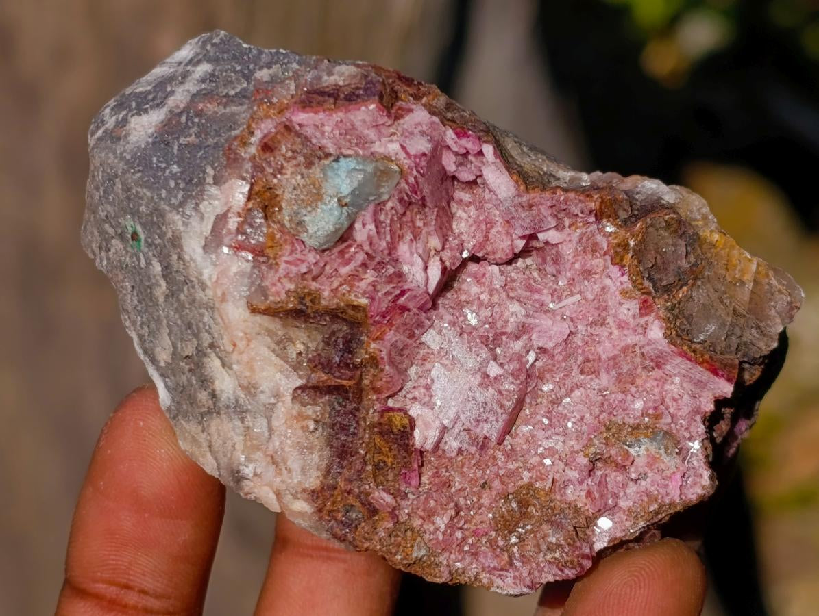 Natural Salrose Cobaltoan Dolomite Specimens x 12 From Kakanda, Congo